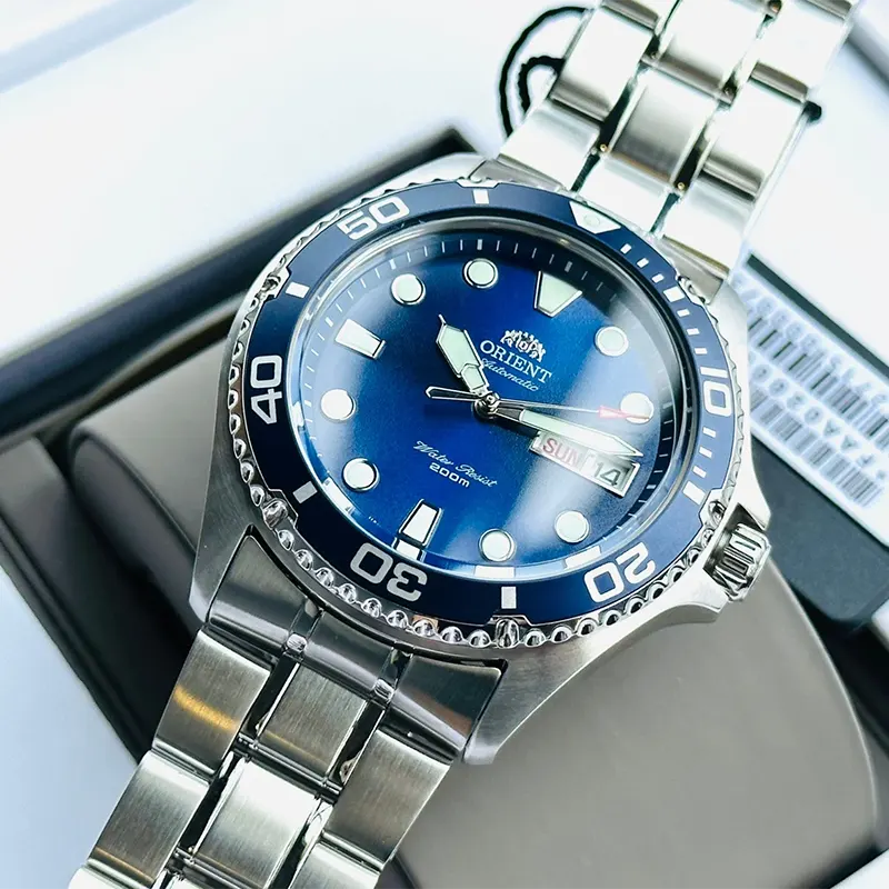 Orient Ray II Automatic 200M Blue Dial Watch For Men's  | FAA02005D9